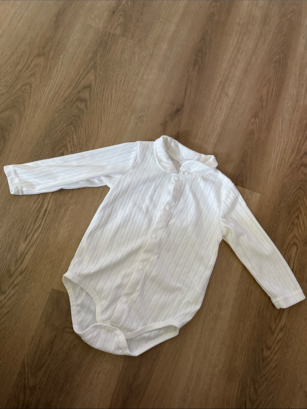 Classic White Long-Sleeve toddler One-Piece Bodysuit